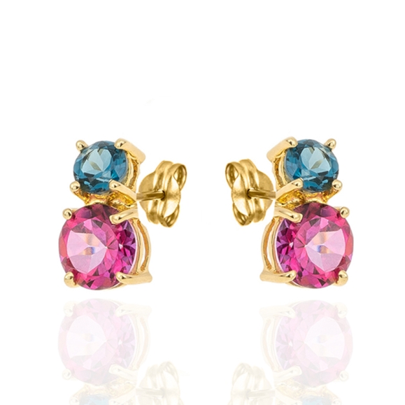 Pendientes london blue y...