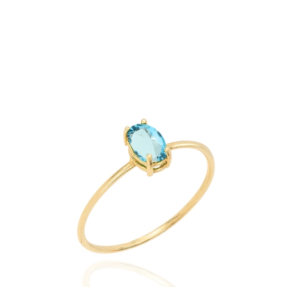 Anillo de oro amarillo con... 2